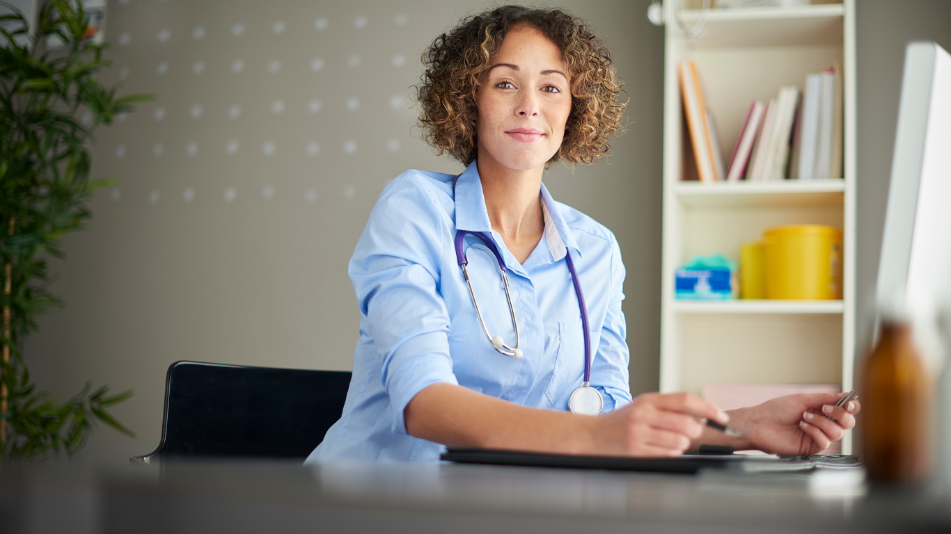 skills in demand visa, a woman with a stethoscope around her neck